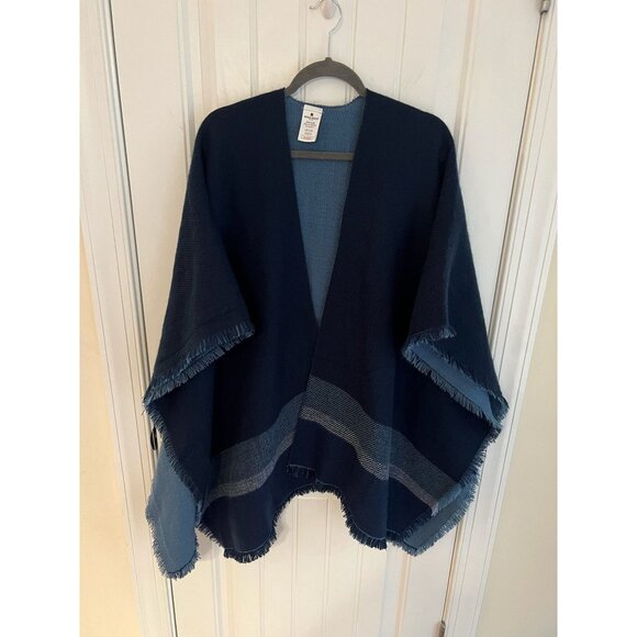 Sweaters - Woolrich Women's Open Front Reversible Poncho‎ Shawl One Size
